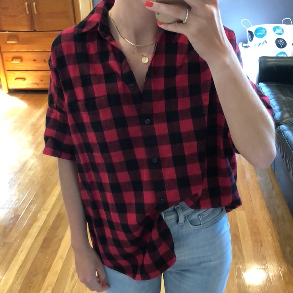 NWT Madewell Flannel Courier Shirt Buffalo Check - Picture 11 of 11